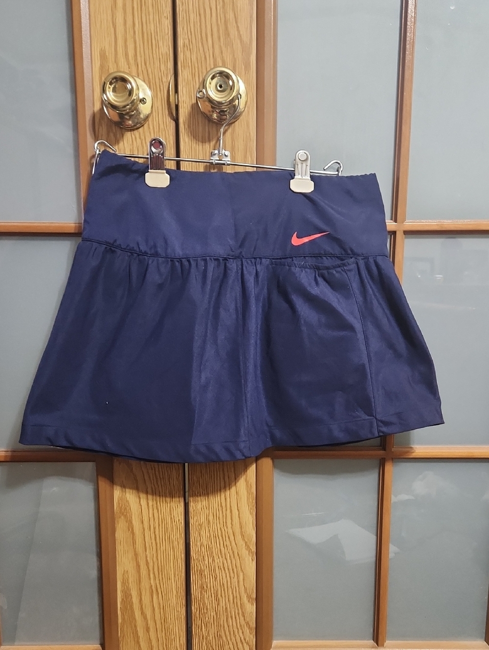 Nike Golf Sport Womens Dri Fit Front Zip Navy Golf Skirt Size 4